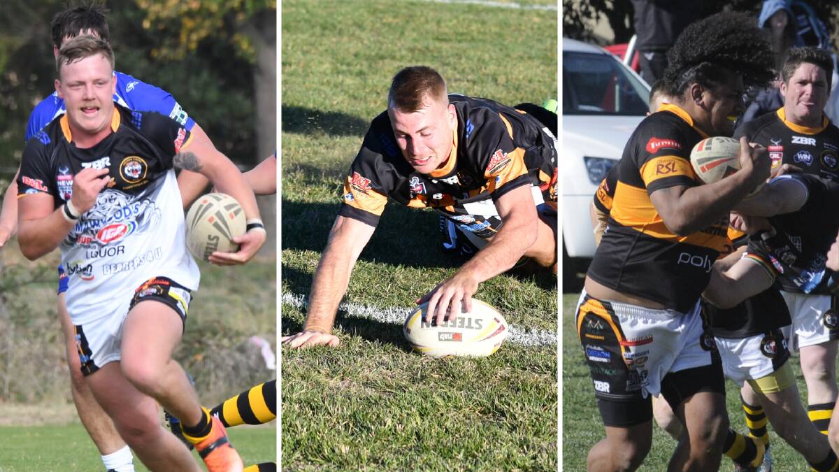 STILL WAITING: Former Oberon Tigers players Blake Fitzpatrick, Jackson Brien and Abel Lefaoseu, who were all recruited by St Pat's in the off-season, have yet to play for their new club.